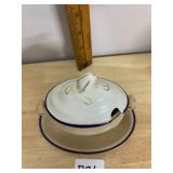 J&G MEAKIN ENGLAND, CERAMIC SAUCE TUREEN W/ LID,
