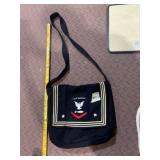 US NAVY SAILOR JUMPER STYLE SHOULDER BAG, BLACK