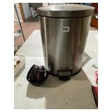 STAINLESS STEEL STEP TRASH CAN, K-BRAND