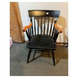 WESTMINSTER COLLEGE STOOL, BLACK FINISH, GOLD