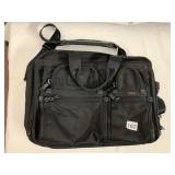 TUMI BRIEFCASE, BLACK BALLISTIC NYLON, MULTIPLE