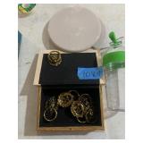 ASSORTED HARDWARE, INCLUDES BRASS LION HEAD