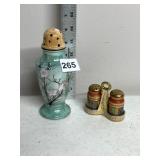 JAPANESE PORCELAIN SALT AND PEPPER SHAKERS,