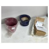 ASSORTED GARDENING SUPPLIES, INCLUDES CERAMIC