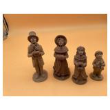 CAROLER FIGURINES, INCLUDES FOUR FIGURES, DATED