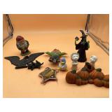 ASSORTED FIGURINES, INCLUDES GNOME, WITCH,