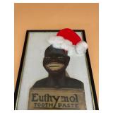 EUTHYMOL TOOTHPASTE ADVERTISING SIGN, FRAMED,