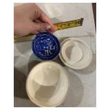HOUSE OF BLUE WILLOW CERAMIC TRINKET BOX, BLUE