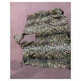 LEOPARD PRINT FAUX FUR FABRIC, TEXTURED PATTERN,