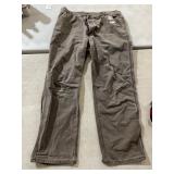 CARHARTT WORK PANTS, BROWN DUCK CANVAS, UTILITY