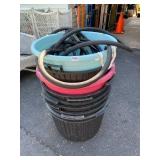 ASSORTED PLASTIC UTILITY BUCKETS, INCLUDES