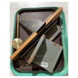 METAL AND WOOD SHOP TOOLS, INCLUDES T-SQUARE,