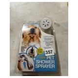 PET SHOWER SPRAYER, 3-WAY FLOW SETTINGS, 8 FT