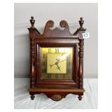 NUTONE MANTEL CLOCK, WOOD CASE, TELECHRON MOTOR