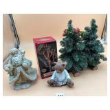 LEMAX FIBRE OPTIC SHIMMERING OAK TREE, SANTA