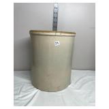 STONEWARE CROCK, CROWN MARK, NUMBER 10, GLAZED