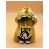 ART TOY FIGURE, VINYL CONSTRUCTION, HOODED