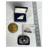 USAIR MEMORABILIA, INCLUDES FRANKLIN MINT TAIL