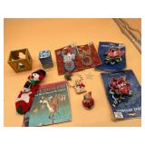 ASSORTED HOLIDAY DECOR, INCLUDES RUDOLPH LITTLE