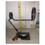 IRONWOOD AND WINE STUDIO SCULPTURE, WELDED METAL