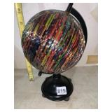 MOSAIC GLASS GLOBE, MULTICOLORED GLASS TILE