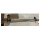 BRASS CURTAIN ROD, PINEAPPLE FINIALS, ORNATE