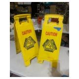 RUBBERMAID CAUTION FLOOR SIGNS, FOLDING DESIGN,
