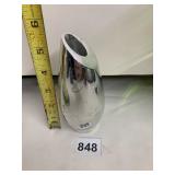 NAMBE STUDIO VASE, METAL ALLOY, TEARDROP FORM,