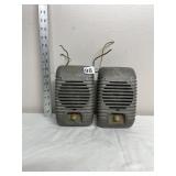 VINTAGE DRIVE IN MOVIE SPEAKERS