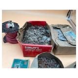 ASSORTED HARDWARE, INCLUDES HILTI TOGGLER BOLTS,