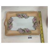 BAVARIA PORCELAIN SERVING TRAY, RECTANGULAR FORM,