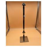 CHROME PLATED METAL DISPLAY STAND, ADJUSTABLE