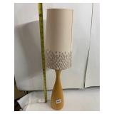 MCM STYLE TABLE LAMP, TAPERED WOOD BASE,