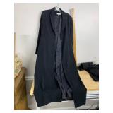 AMANDA SMITH SUITS LONG BLACK COAT, NOTCH LAPEL,