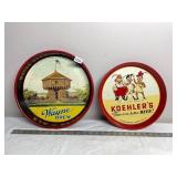 ASSORTED BEER TRAYS, INCLUDES WAYNE BREW,