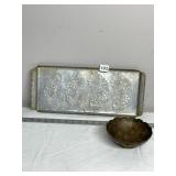 FARBER & LEVINE HAND WROUGHT ALUMINUM TRAY,