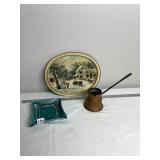 ASSORTED DECORATIVE ITEMS, INCLUDES WINTER SCENE