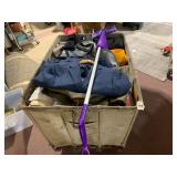 ASSORTED CLOTHING AND HOUSEHOLD ITEMS, INCLUDES