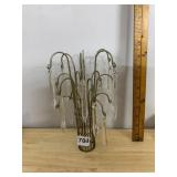 METAL CHANDELIER CENTERPIECE, BRASS-TONE FINISH,