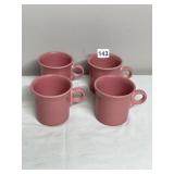 FIESTA MUGS, ROSE GLAZE