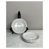 FIESTA SAUCERS, WHITE, CONCENTRIC