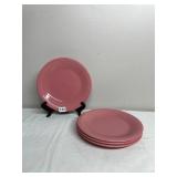 FIESTA DINNER PLATES, ROSE GLAZE