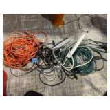 ASSORTED ELECTRICAL CORDS, INCLUDES EXTENSION