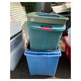 ASSORTED STORAGE BINS, INCLUDES PLASTIC NESTING