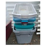 ASSORTED STORAGE BINS, INCLUDES STERILITE,