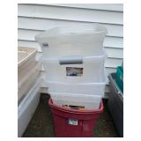 ASSORTED STORAGE BINS, INCLUDES STERILITE,