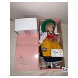 SCHNEIDER PORCELAIN DOLL, TRADITIONAL COSTUME,