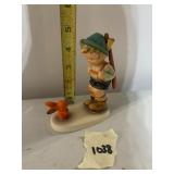 HUMMEL FIGURINE, BOY W/ RIFLE AND RABBIT,