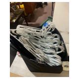 ASSORTED CLOTHES HANGERS, INCLUDES PLASTIC AND