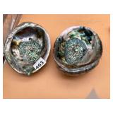 ASSORTED ABALONE SHELLS, IRIDESCENT INTERIOR,